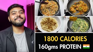 Easy 1800 calorie diet with 160gms protein  3 meals [upl. by Koral543]