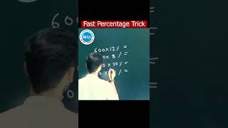 PERCENTAGE SHORT TRICK  MATHS  NEW UPDATES  IOTA CAREER ACADEMY [upl. by Enixam]