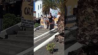 Manifestación Canarias tiene un limite en Lanzarote lanzarote canariastieneunlimite [upl. by Burwell242]