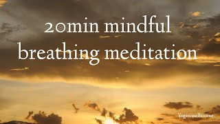 20min mindful breathing meditation  relaxation  stress relief [upl. by Georgianne73]