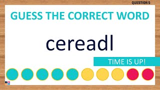 Scrambled Word Game Can You Unscramble These Words 7 Letters [upl. by Enilorac]