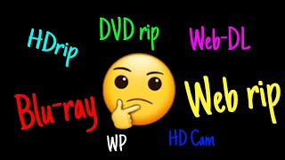 Which video quality is best  WebDLBlurayHdripHDcam etc [upl. by Adna166]