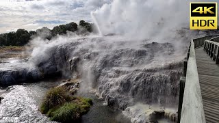 【4K HDR】Walk Tour Rotorua Te Puia New Zealand [upl. by Fellows724]