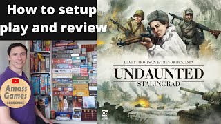 Undaunted Stalingrad howtoplay review boardgame AmassGames games [upl. by Yrag]