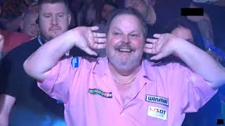 Peter Manley WalkOn  World Seniors Darts Championship 2022 [upl. by Arette356]