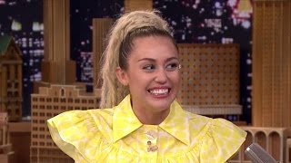 Miley Cyrus EMOTIONAL Jimmy Fallon Tonight Show Interview [upl. by Namolos801]