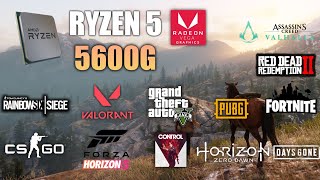 Ryzen 5 5600G Vega 7  Test in 10 Games  5600G Gaming [upl. by Kenway]