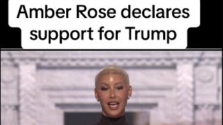 Amber Rose declares support for Trump at the Republican National Convention news [upl. by Higgins18]