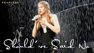 Taylor Swift  Shouldve Said No Live on the Fearless Tour  Full Performance [upl. by Delfeena608]