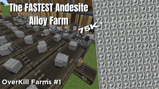 I built the FASTEST Andesite Alloy Farm using the Create Mod Minecraft  Overkill Farms 1 [upl. by Alpers]