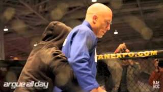 GSP Kyokushin Kata Demo Stunt At UFC 129 Open Workouts [upl. by Yztim]