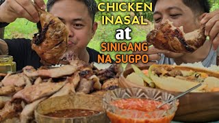 CHICKEN INASAL  SINIGANG NA SUGPO  MUKBANG PHILIPPINES  collaboration w TeamAgustinTV [upl. by Auqinal]