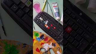 customising keyboard art acrylic drawing acrylicpaint painting acrylicpainting artist [upl. by Navarro]