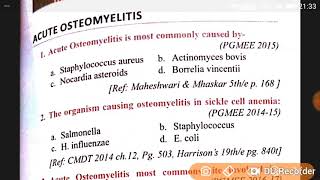 Acute osteomyelitis mcq for neet pg [upl. by Jews215]