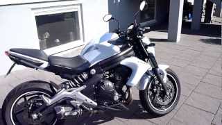 Kawasaki ER6N 2012 fitted with Arrow full exhaust system incl headers [upl. by Navonod]