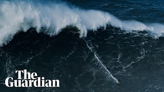 The biggest wave ever surfed Sebastian Steudtner eyes record from Nazaré [upl. by Inal]