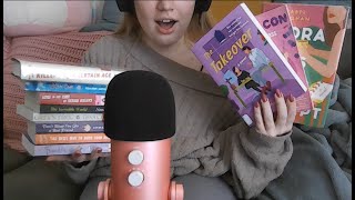 ASMR Library Book Haul  Whispering and Tapping [upl. by Alton32]