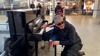 Brendan Kavanagh aka Dr K amp Terry Miles Play RED SOCK BOOGIE at St Pancras Station London [upl. by Mita]