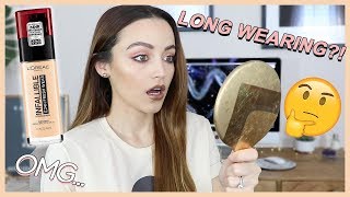 LOREAL INFALLIBLE FRESH WEAR FOUNDATION WEAR TEST [upl. by Farrand718]