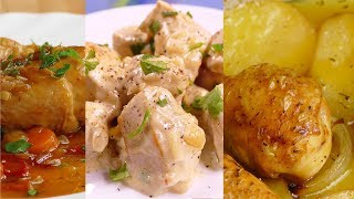 4 recetas de POLLO faciles y RAPIDAS de hacer [upl. by Minier]