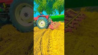 New Holland Fiat 640 4WD Tractor With 13 Tine CultivatorAgriculture farming video DGTRACTOR [upl. by Yeslek]