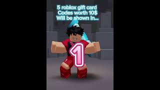 5 roblox gift card codes worth 10 will be shown in… [upl. by Fayola598]