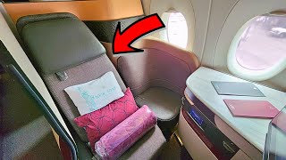 Almost First Class │ Qatar Airways A350 │ QSuite Business Class [upl. by Esekram]