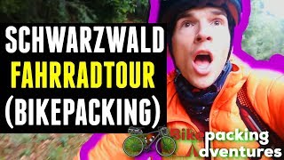 Schwarzwald Fahrradtour mit Bikepacking Ausrüstung VLOG Bis Feldberg Gipfel  Tag 1 [upl. by Nylegna673]