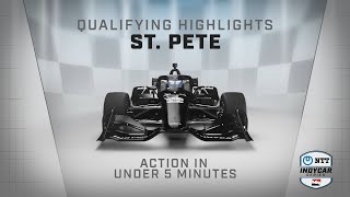 Qualifying Highlights  2024 Firestone Grand Prix of St Petersburg  INDYCAR SERIES [upl. by Oinoitna316]