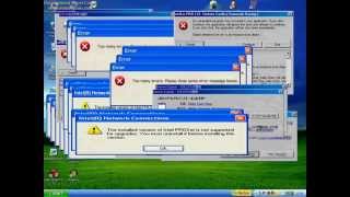 Windows XP Media Center 2005 Crazy error [upl. by Rostand349]