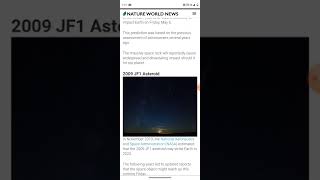 NASA Says Massive Asteroid May hit earth Friday May 6th 2009 JF1 [upl. by Ioved]