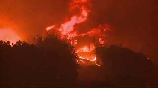 RAW Camp Fire erupts in Butte County California forcing thousands to flee [upl. by Sirod]