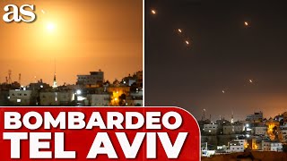 IRÁN bombardea TEL AVIV con MISILES los PRIMEROS VÍDEOS desde el CIELO [upl. by Atis]