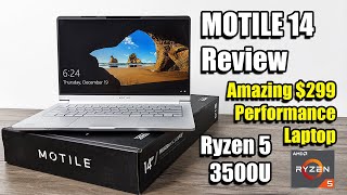 MOTILE 14 Review 299 RYZEN 5 3500U Performance Laptop Amazing Value [upl. by Harikahs]