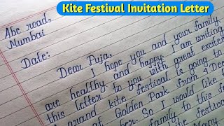 Invitation Letter to Your Friend for Kite Festival  Invitation Letter to Join Kite Festival [upl. by Whatley]