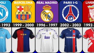 THE BEST CLASSIC JERSEYS from Famous European Clubs [upl. by Edrei]