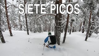 Bosque norte de Siete Picos Freeride en la Sierra de Guadarrama [upl. by Dante450]