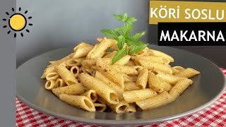 KREMALI KÖRİ SOSLU MAKARNA  SOSLU MAKARNA NASIL YAPILIR  KÖRİLİ MAKARNA [upl. by Freda]