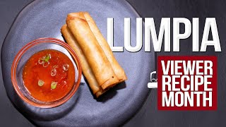 MAKING A VIEWER REQUESTED TRADITIONAL FILIPINO LUMPIA RECIPEOMG  SAM THE COOKING GUY [upl. by Acquah382]