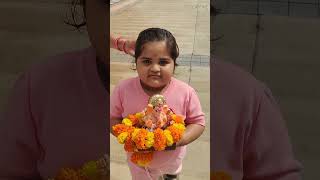 Ganpati Bappa morya popular viralvideo cutebaby youtubeshorts reels views baby festival [upl. by Leaj34]