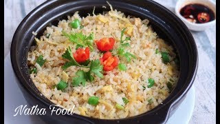 Bí quyết làm cơm chiên cá mặn thơm ngon như tiệm hạt cơm săn bung tơi mà không khô Natha Food [upl. by Evreh190]