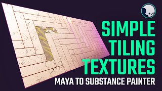 SIMPLE TILING TEXTURES  Game Asset Tutorial  Maya  Substance Painter  UE4 [upl. by Nilerual973]