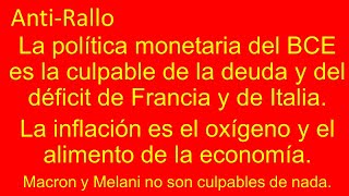 La falta de inflación es la culpable de la deuda y del déficit fiscal de Francia y de Italia [upl. by Karlie]