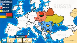 Ukraine vs Belarus The most liked country in the world [upl. by Enella]