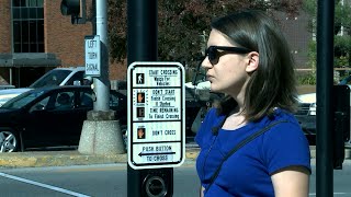 Audible Crosswalk in Columbia MO [upl. by Eiclehc605]