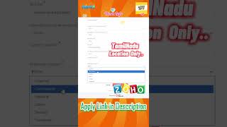 🔥 Zoho 2024 Recruitment  ₹28000 Starting Salary  Latest Job Openings in Tamil 🔥work tamilnadu [upl. by Magdalena]