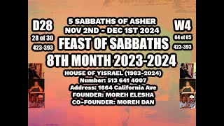 ASHER M8W4 SHABBAT 4 OF 8TH MONTH 20242025  ‪HouseofYisrael‬ [upl. by Sayre]