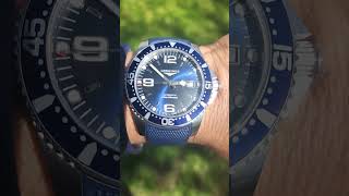 Longines HydroConquest Divers Watch Automatic Blue Dial on rubber strap [upl. by Norvun]