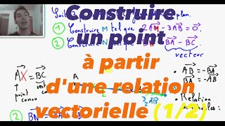 2nde Construire un point à partir dune relation vectorielle 12 [upl. by Novat406]