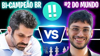 Desafio Épico Brasileiro Enfrenta o Número 2 do Mundo no Xadrez Blitz [upl. by Margareta]